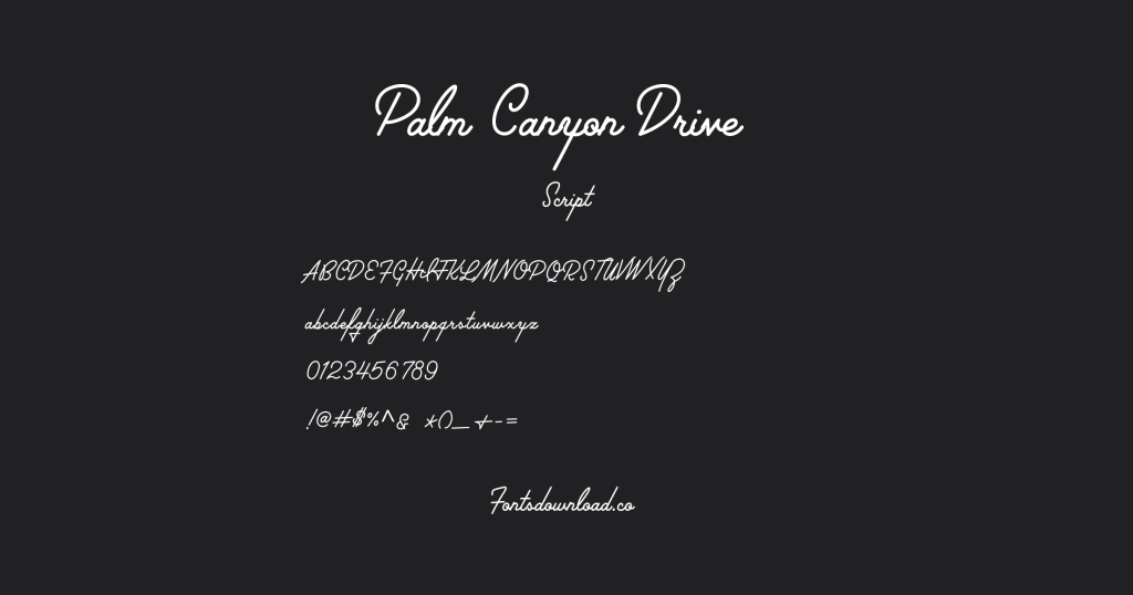 Palm Ridge Font Palm Canyon Drive Font - Fonts Download