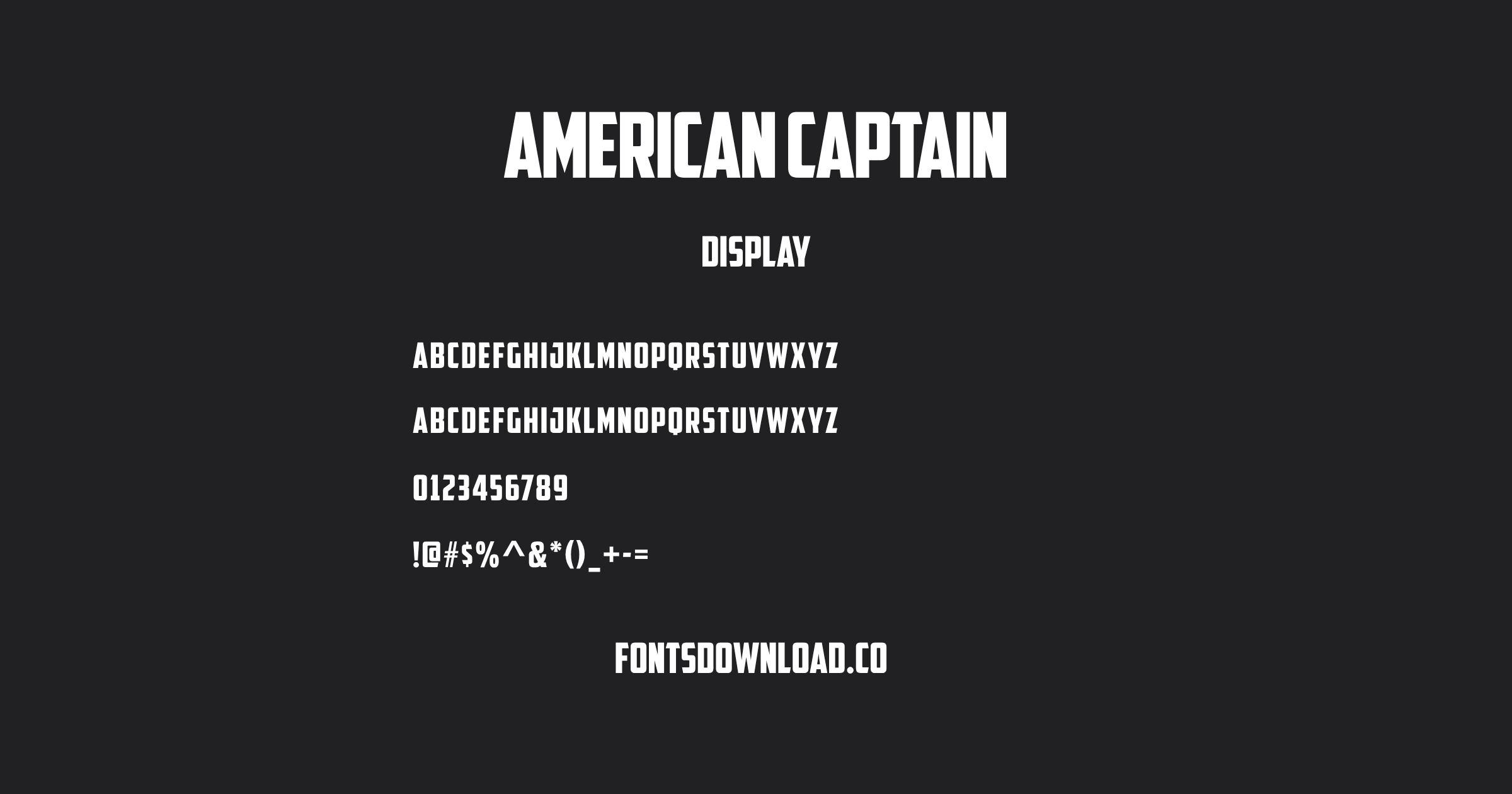 American Captain Font - Fonts Download